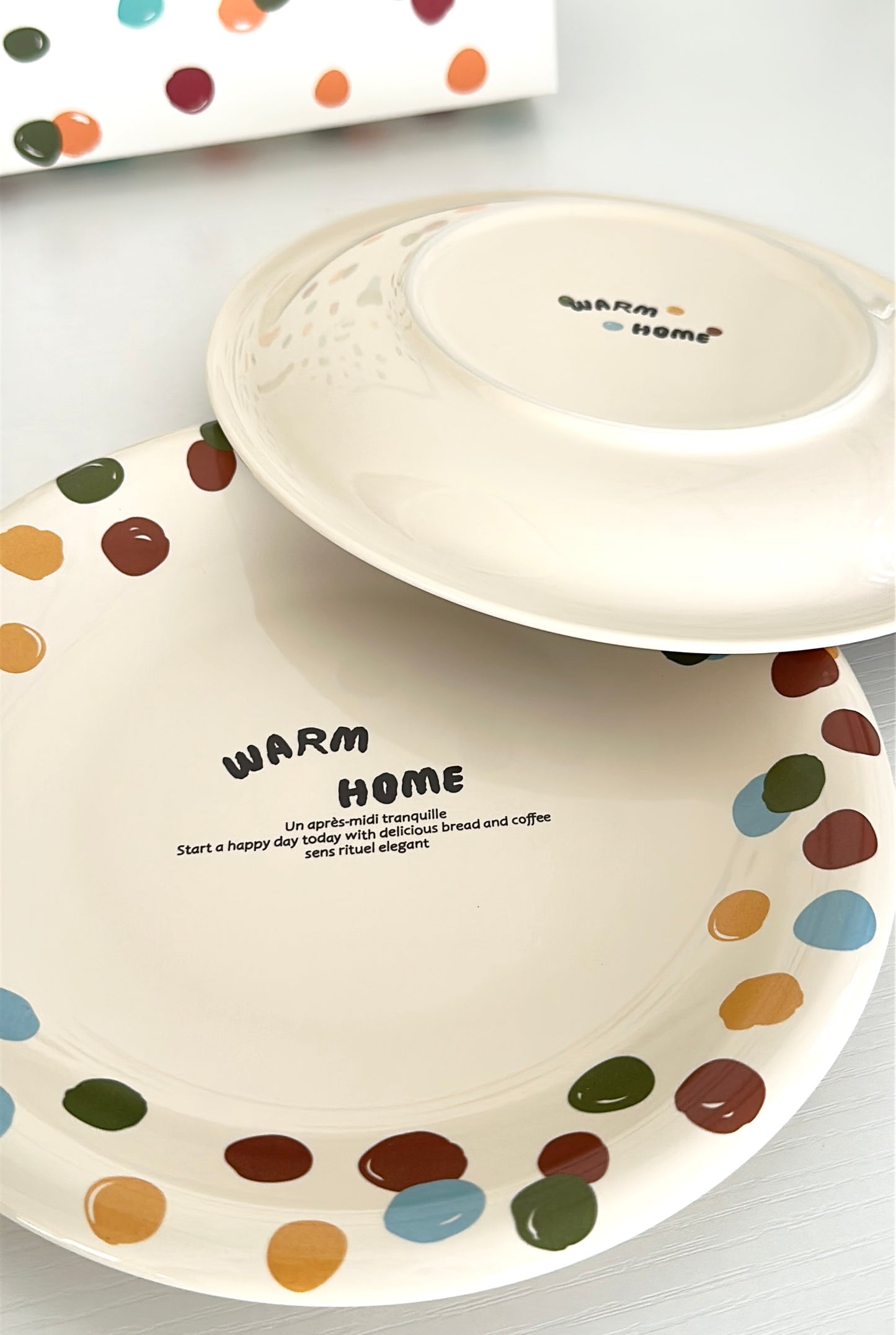 Warm Home Ceramic 8.5-Inch Plate