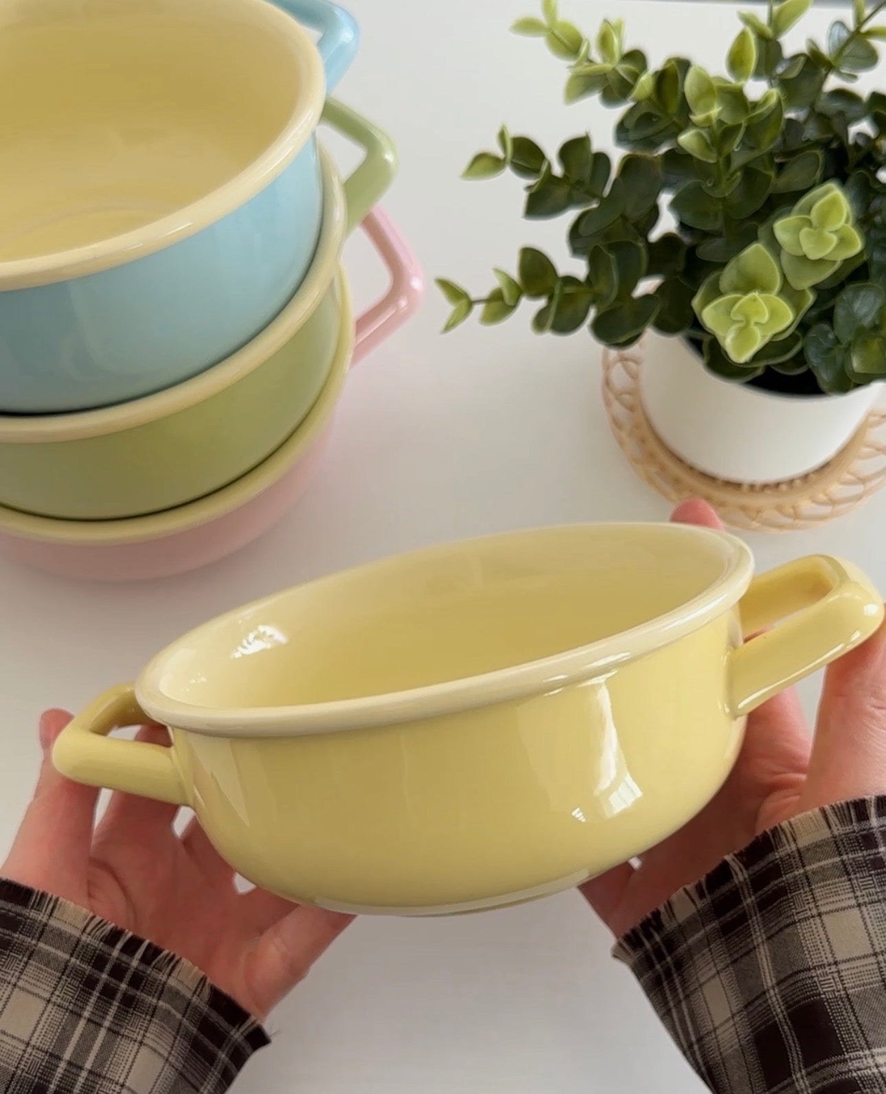 Macaron Moments 8-Inch Ceramic Soup Bowl