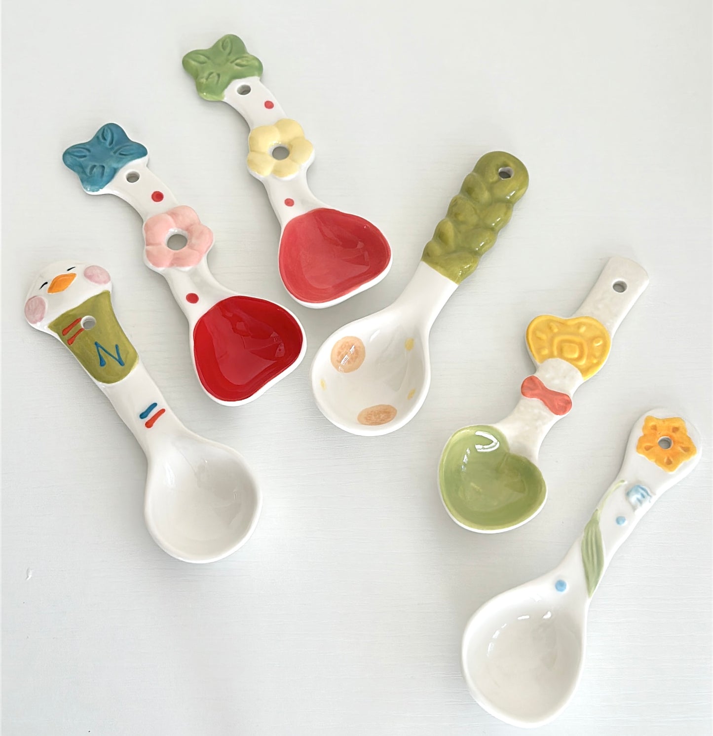 Cute Hand-Crafted Ceramic Spoons