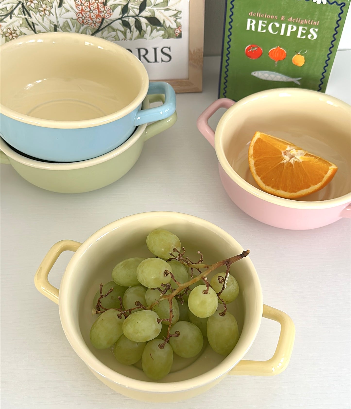 Macaron Moments 8-Inch Ceramic Soup Bowl
