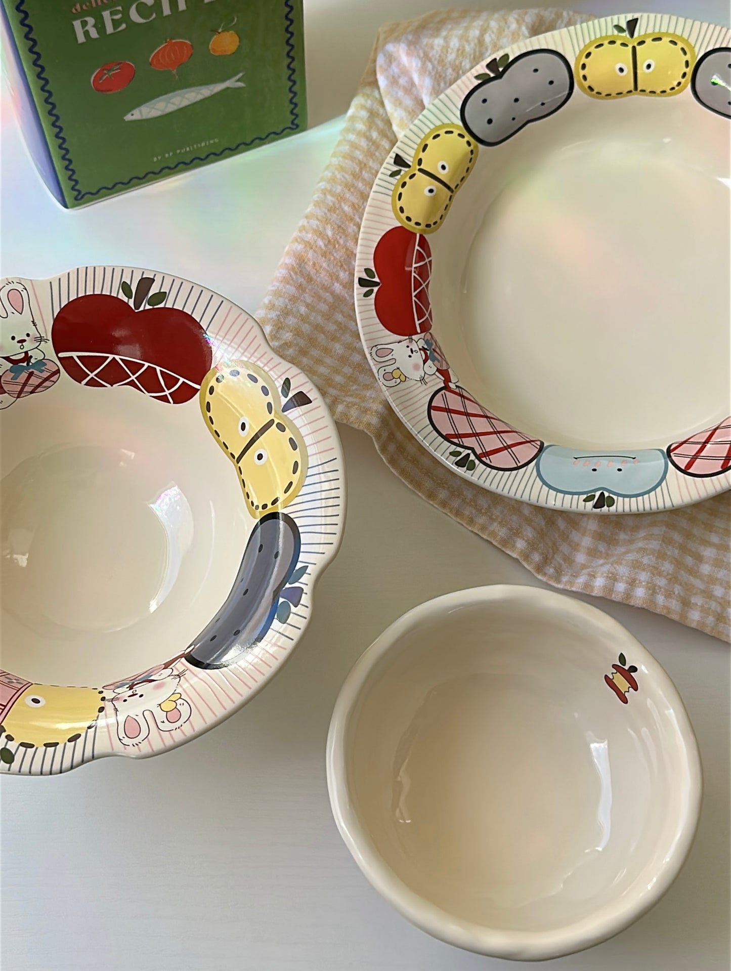 Bunny Orchard 8-Inch Deep Ceramic Plate