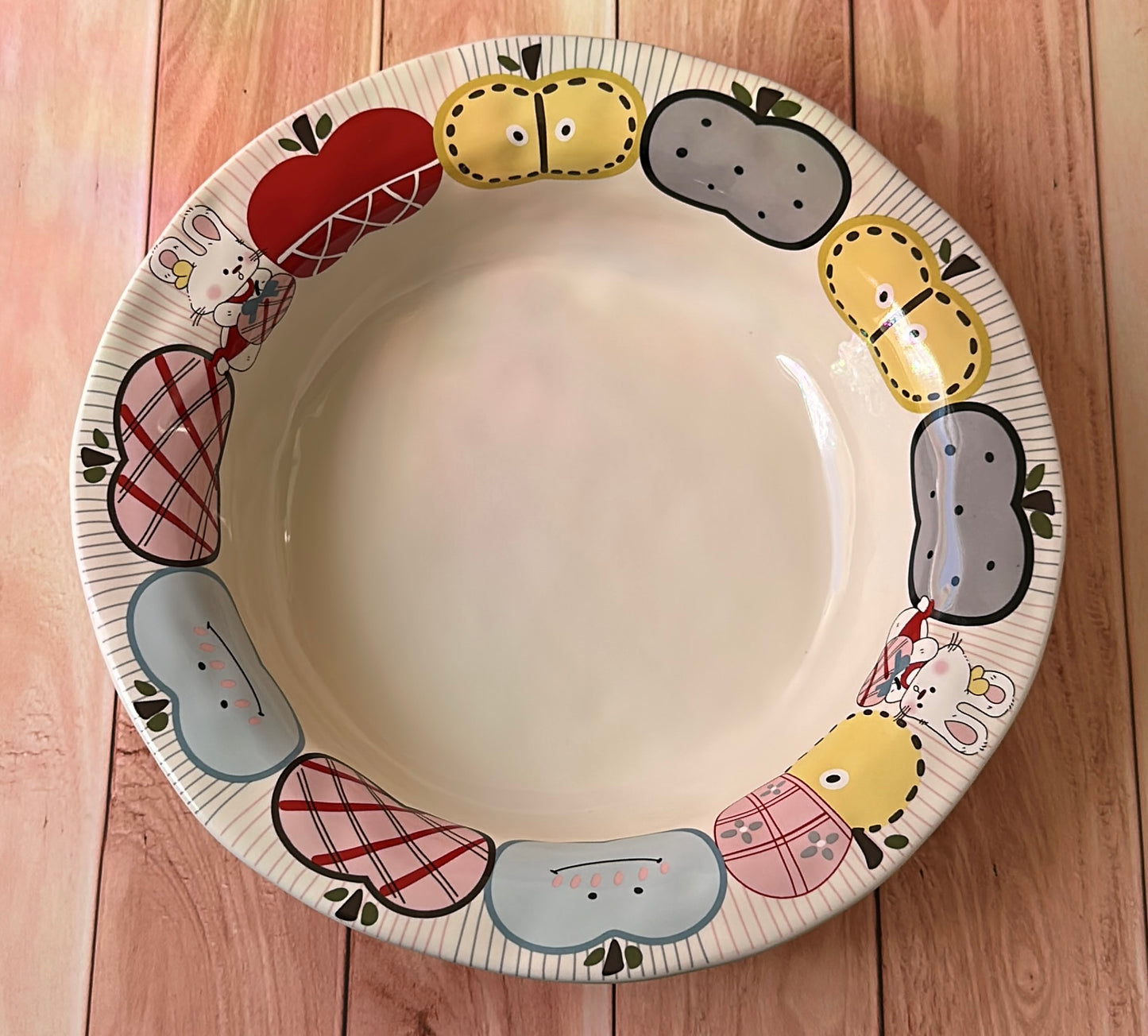Bunny Orchard 8-Inch Deep Ceramic Plate