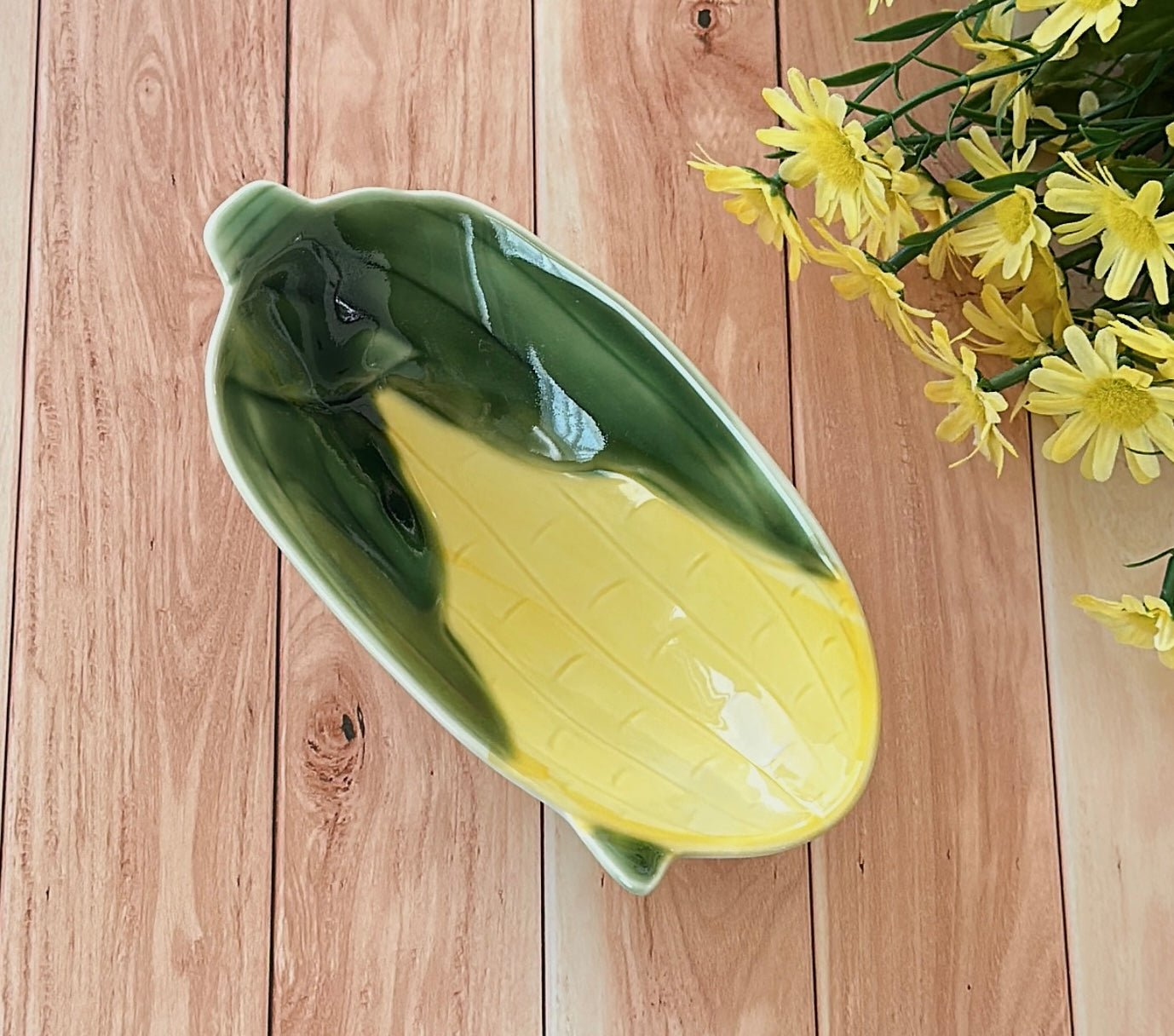 Vegetable-Inspired 6-Piece Handmade Ceramic Plate Set