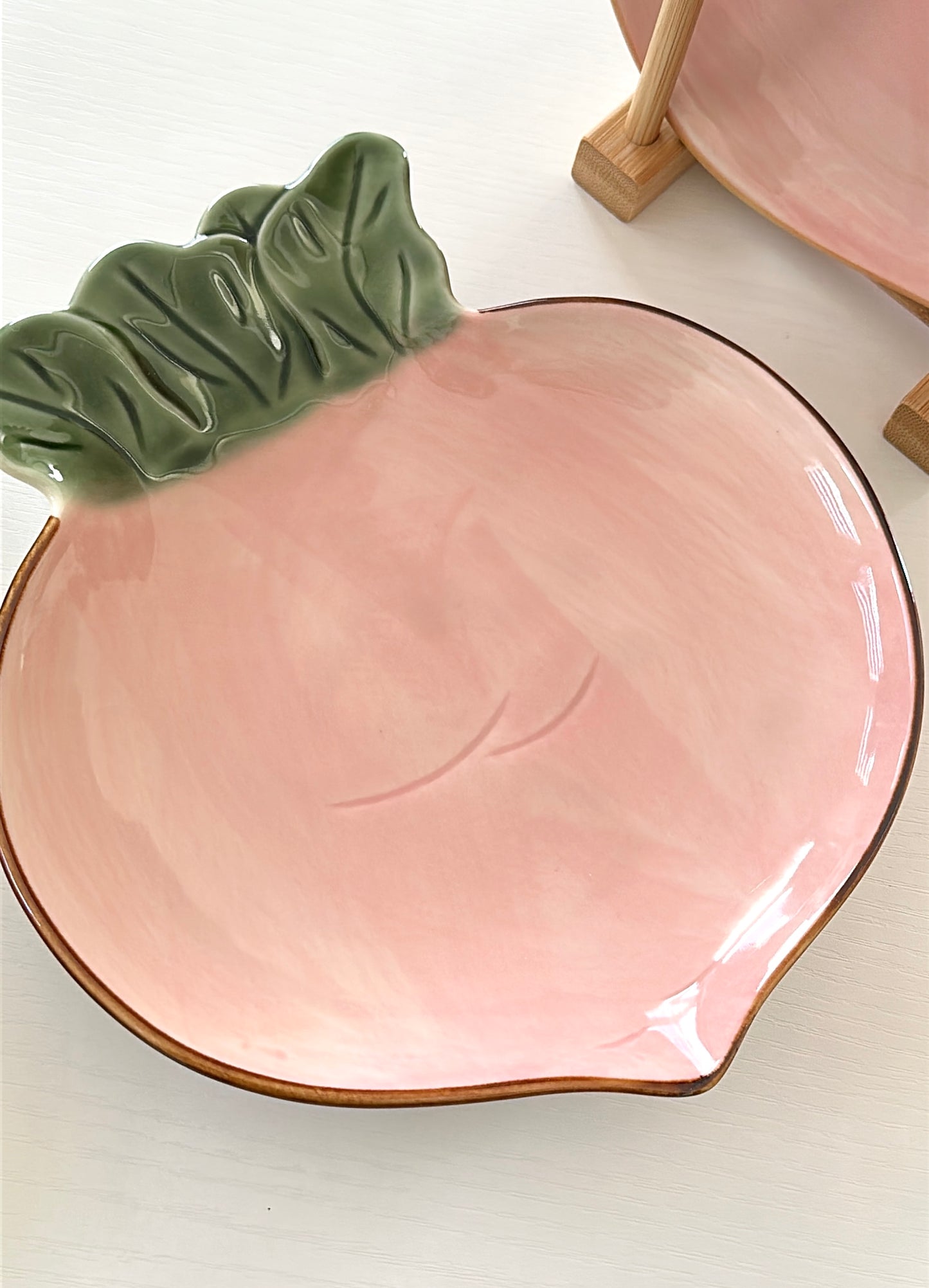 Soft Pink Reddish 8-Inch Plate