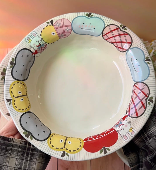 Bunny Orchard 8-Inch Deep Ceramic Plate