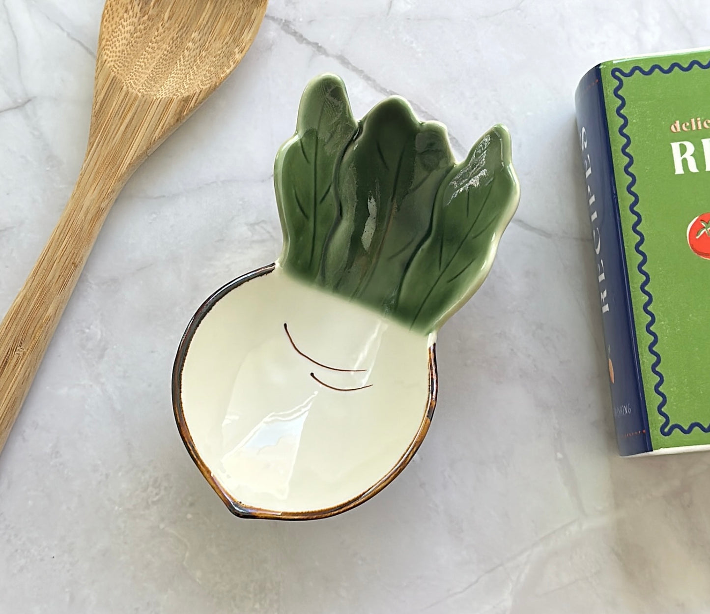 Vegetable-Inspired 6-Piece Handmade Ceramic Plate Set
