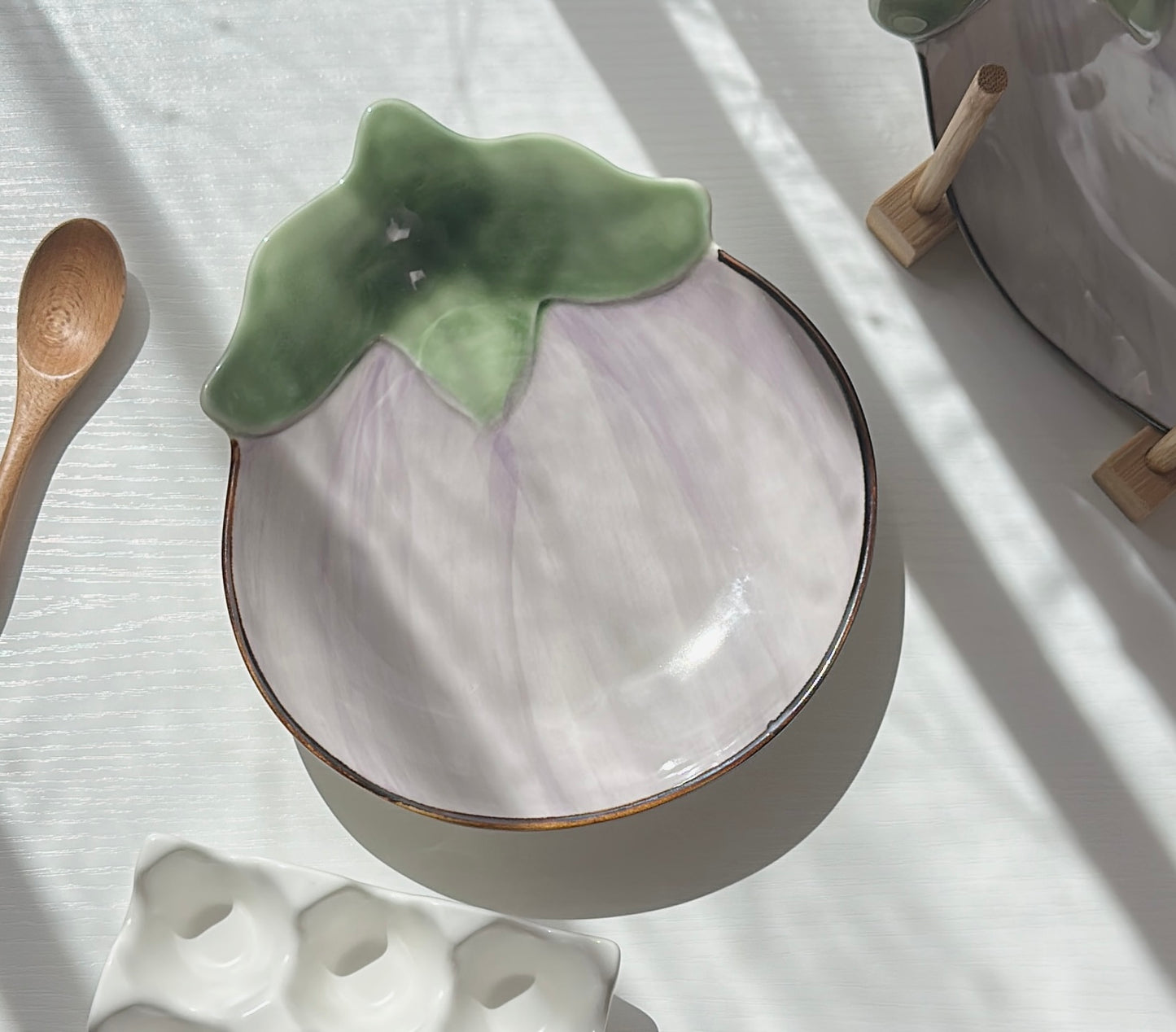 Eggplant Ceramic Plate