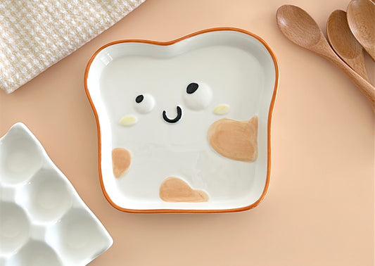 Bread Diary Ceramic Bread Slice Plate