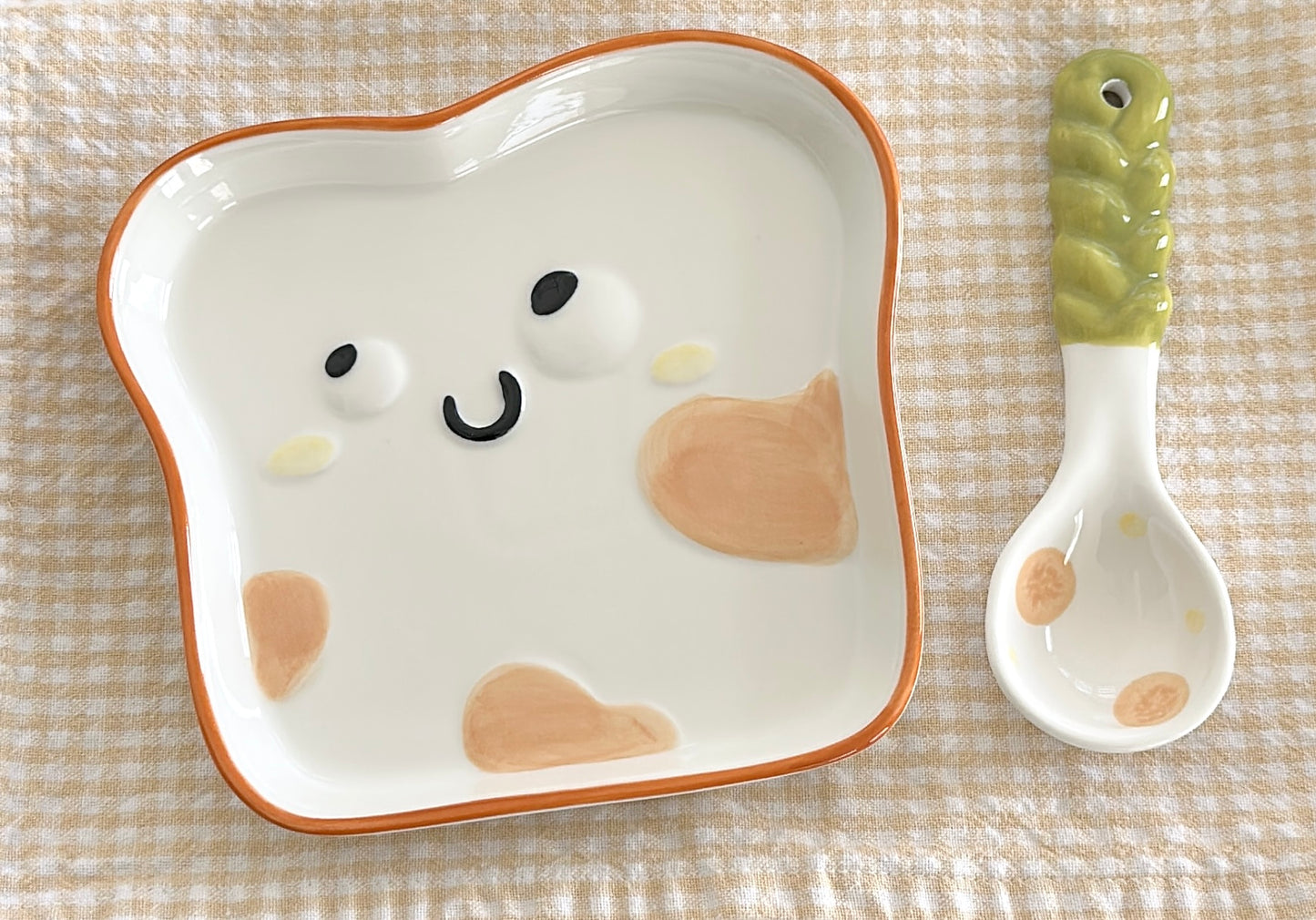 Bread Diary Ceramic Bread Slice Plate