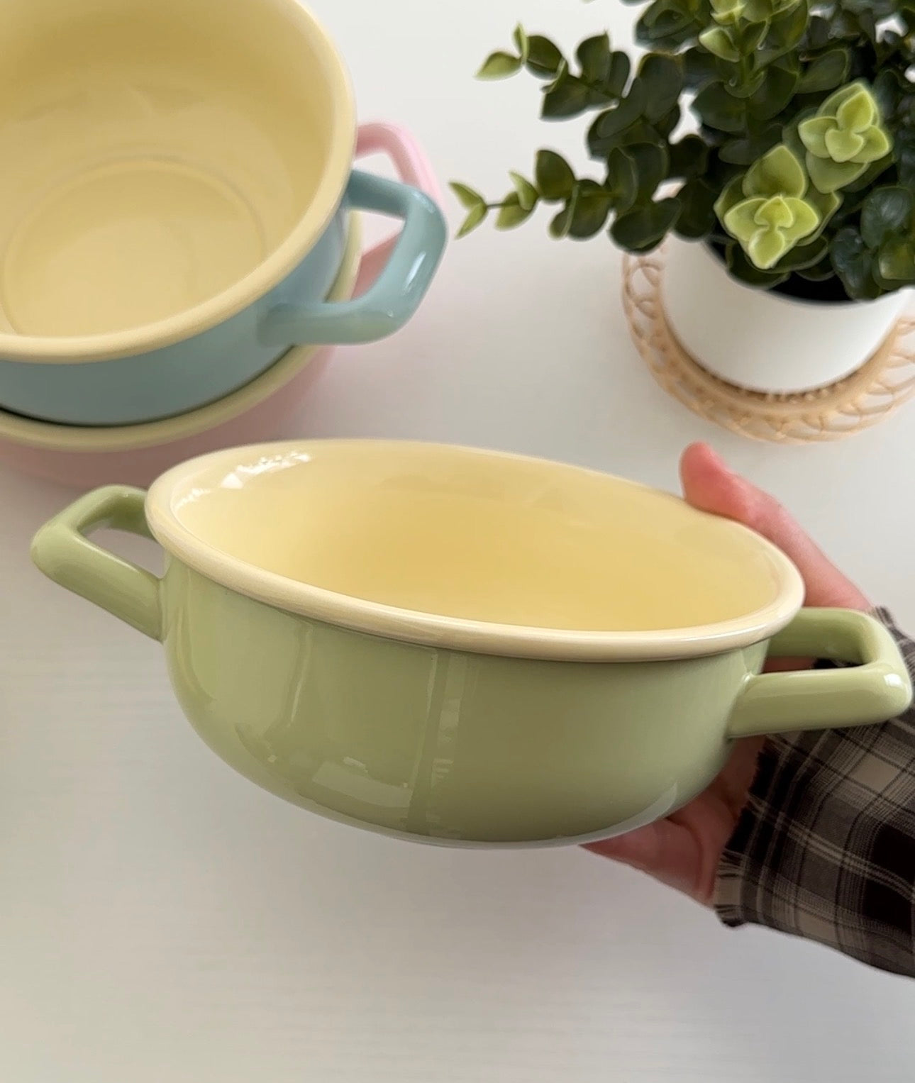 Macaron Moments 8-Inch Ceramic Soup Bowl