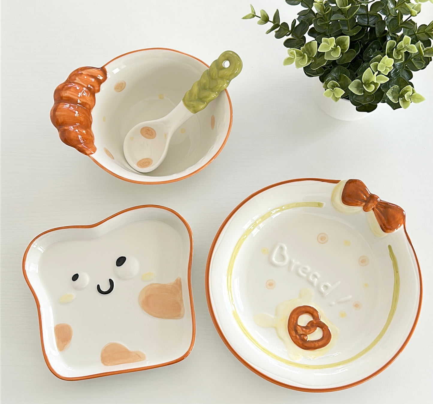 Bread Diary Ceramic 8.5-Inch Plate