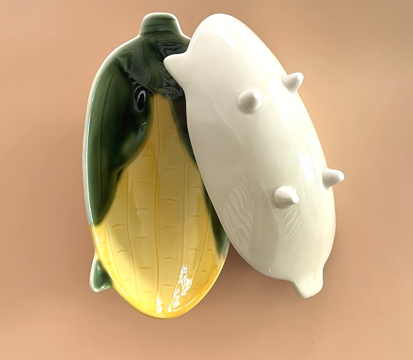 Multi-Purpose Ceramic Corn Snack Plate