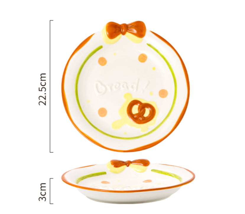 Bread Diary Ceramic 8.5-Inch Plate