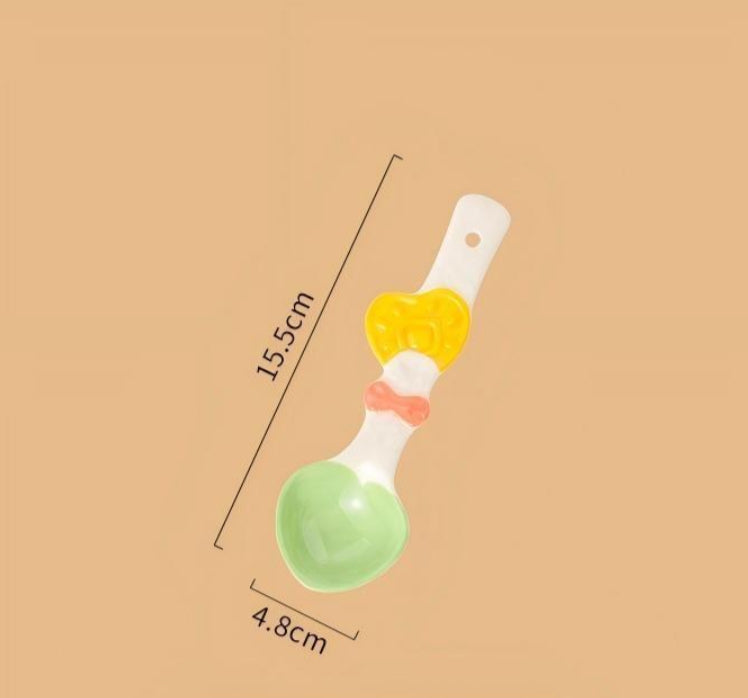 Cute Hand-Crafted Ceramic Spoons